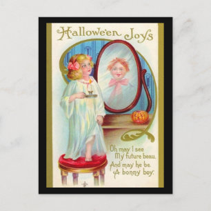 Postal Vintage Halloween Joys