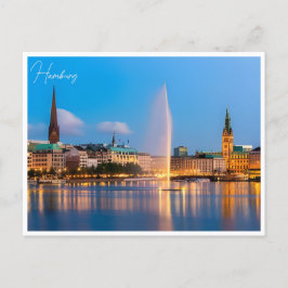 Postal vintage Hamburg Alemania Elbphilharmonie Travel