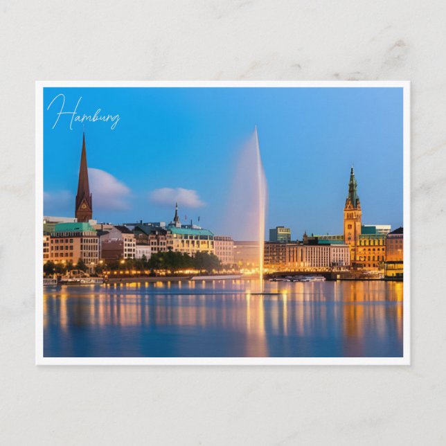 Postal vintage Hamburg Alemania Elbphilharmonie Travel (Anverso)