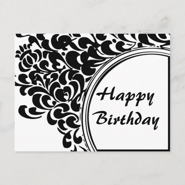 Postal Vintage Happy Birday (Anverso)
