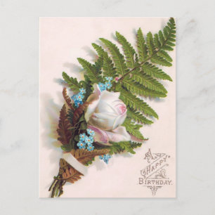 Postal Vintage Happy Birday