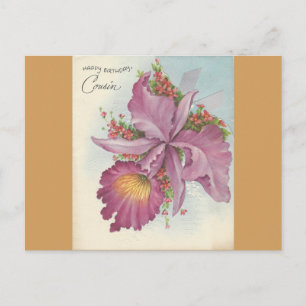 Postal Vintage Happy Birday Cousin