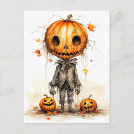 Postal Vintage Happy Halloween Fiend