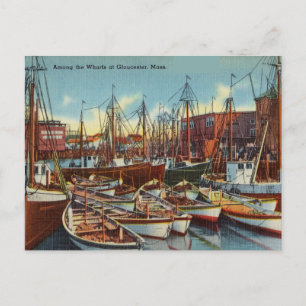 Postal Vintage Harbour Gloucester, Massachusetts