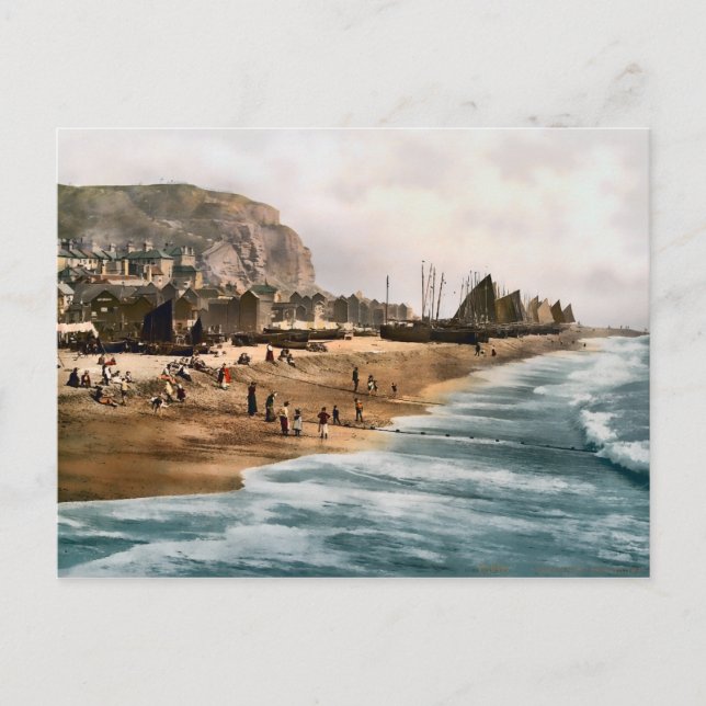 Postal Vintage Hastings Sussex England (Anverso)