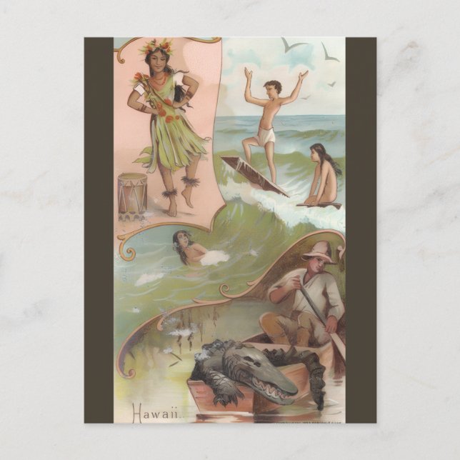 Postal Vintage Hawaii (Anverso)
