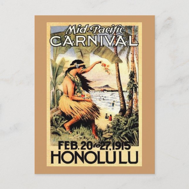 Postal Vintage Hawaii, EEUU - (Anverso)