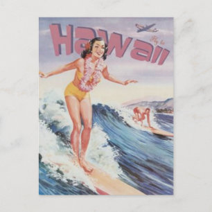 Postal Vintage Hawaii, EEUU -