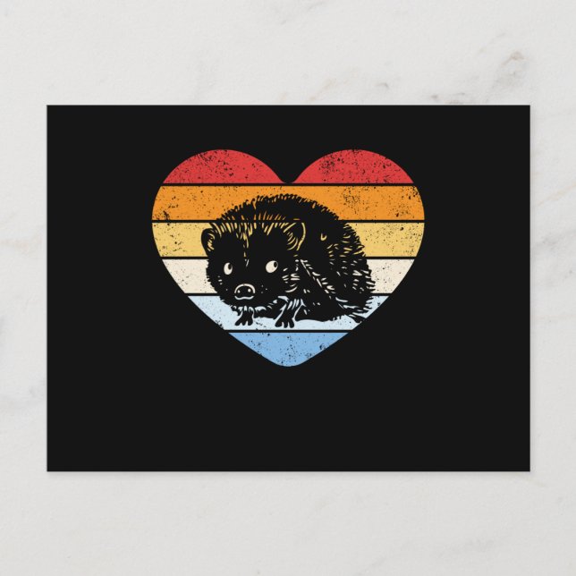 Postal Vintage Hedgehog (Anverso)
