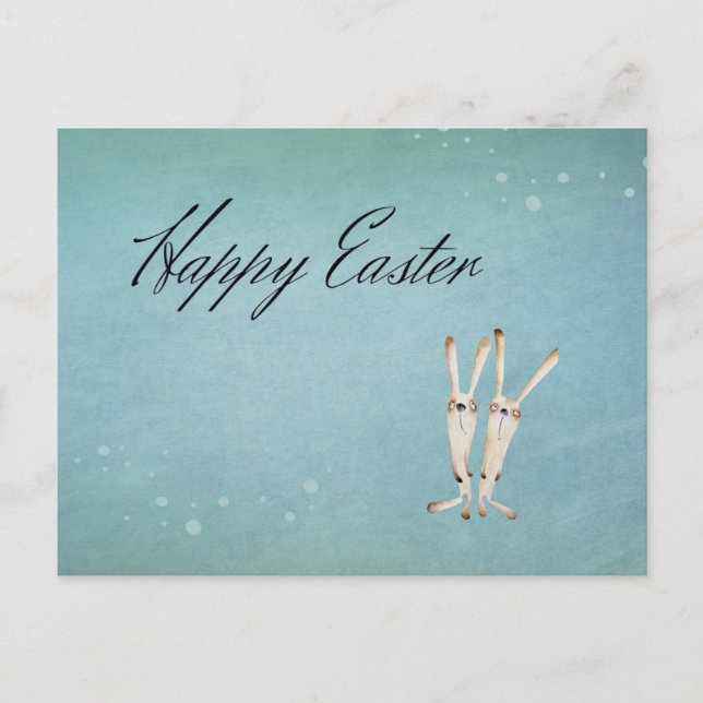 Postal Vintage Hen Happy Easter Postcard (Anverso)