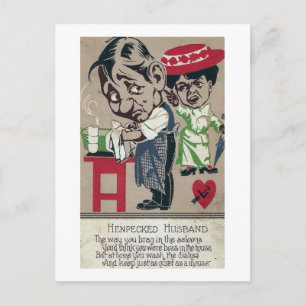 Postal Vintage Hen Pecked Husband