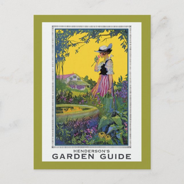 Postal Vintage Henderson Garden Guide (Anverso)