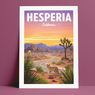 Postal Vintage Hesperia California