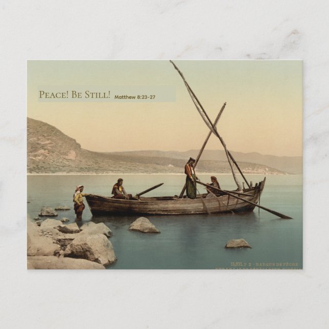 Postal Vintage Holy Land Bible Christmas Postcard (Anverso)