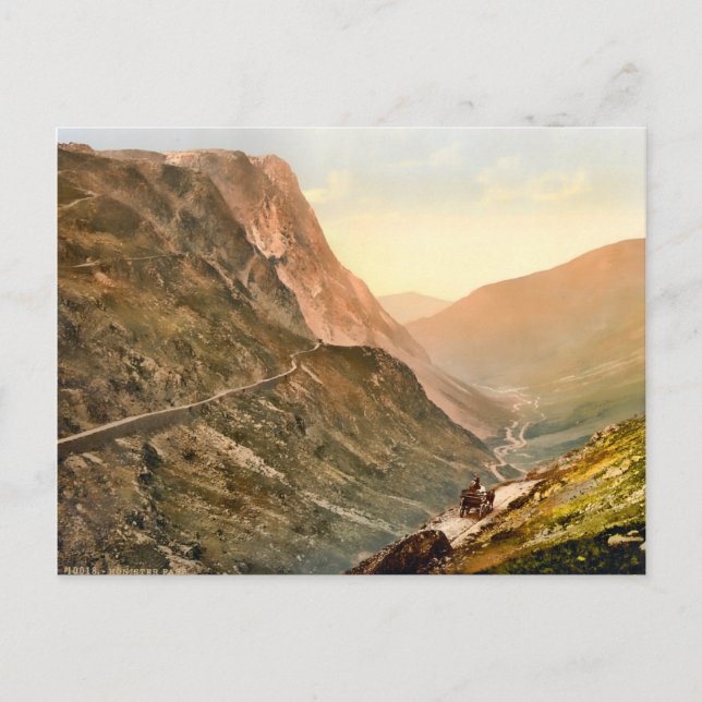 Postal Vintage Honister Pass Cumbria Inglaterra (Anverso)