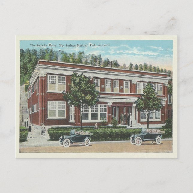 Postal Vintage Hot Springs Arkansas (Anverso)