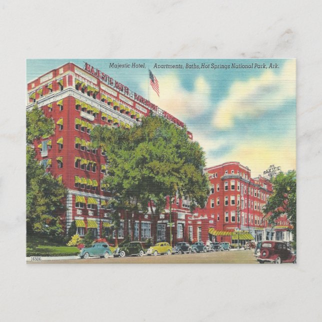 Postal Vintage Hot Springs Arkansas (Anverso)