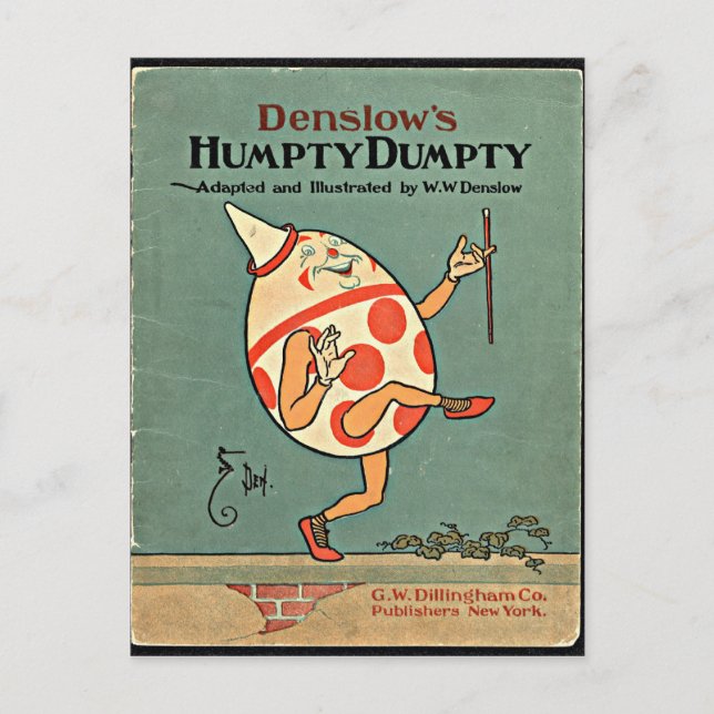 Postal Vintage Humpty Dumpty (Anverso)