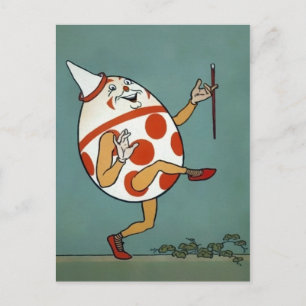 Postal Vintage Humpty Dumpty