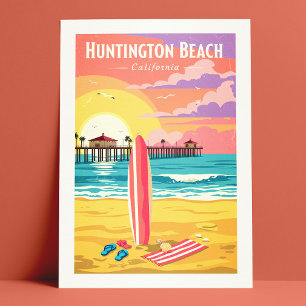 Postal Vintage Huntington Beach California
