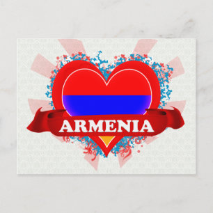 Postal Vintage I Love Armenia