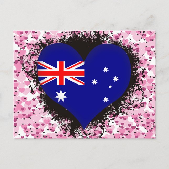 Postal Vintage I Love Australia (Anverso)