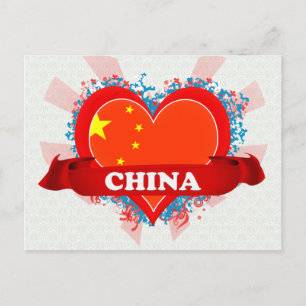 Postal Vintage I Love China
