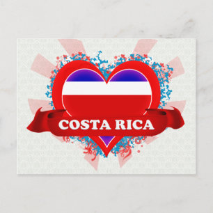 Postal Vintage I Love Costa Rica