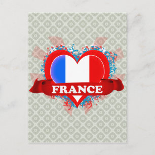 Postal Vintage I Love France