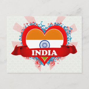 Postal Vintage I Love India