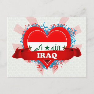 Postal Vintage I Love Iraq