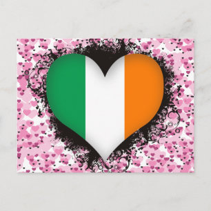 Postal Vintage I Love Ireland