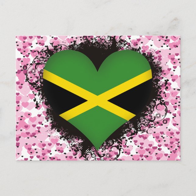 Postal Vintage I Love Jamaica (Anverso)