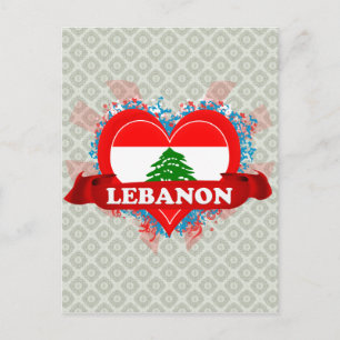Postal Vintage I Love Lebanon