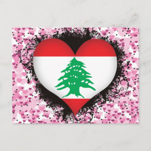 Postal Vintage I Love Lebanon