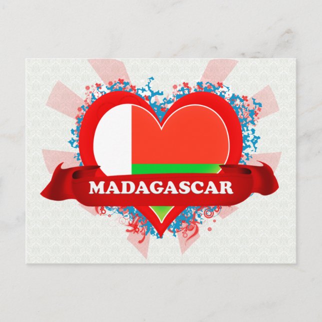 Postal Vintage I Love Madagascar (Anverso)