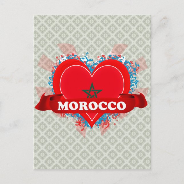 Postal Vintage I Love Morocco (Anverso)
