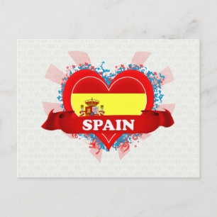 Postal Vintage I Love Spain