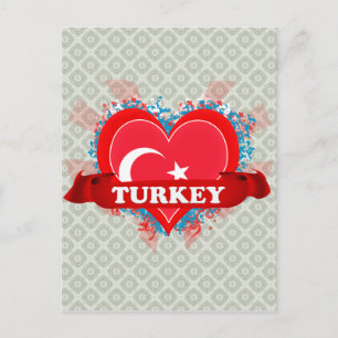 Postal Vintage I Love Turkey