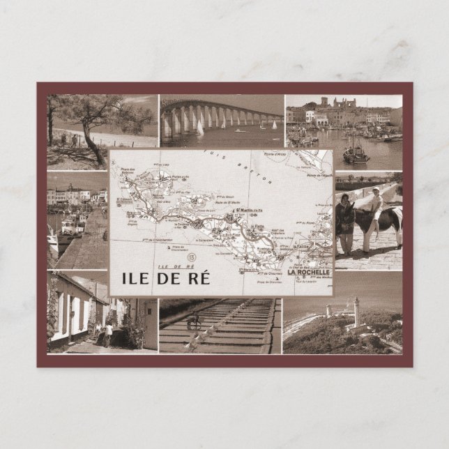 Postal Vintage, Ile de Re (Anverso)