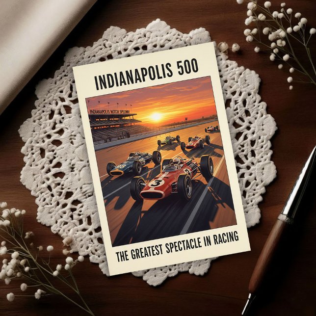 Postal Vintage Indianapolis 500 de los 60  (Subido por el creador)