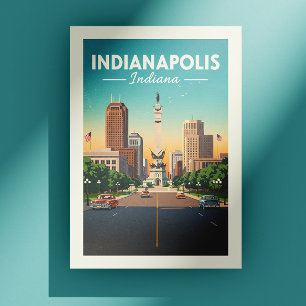 Postal Vintage Indianapolis Indiana