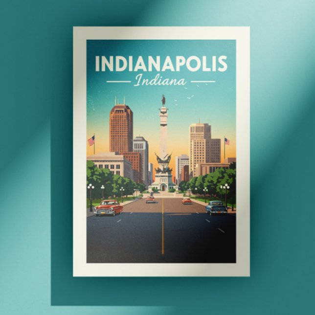Postal Vintage Indianapolis Indiana (Subido por el creador)