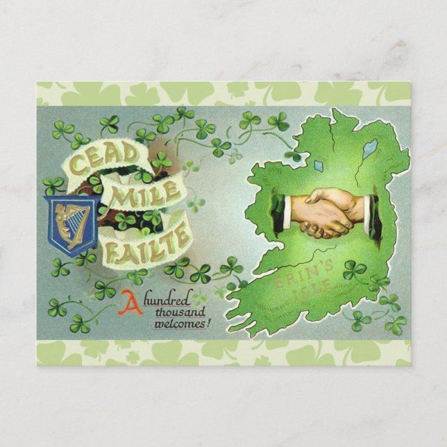Postal Vintage Ireland St. Patrick's Day (Anverso)