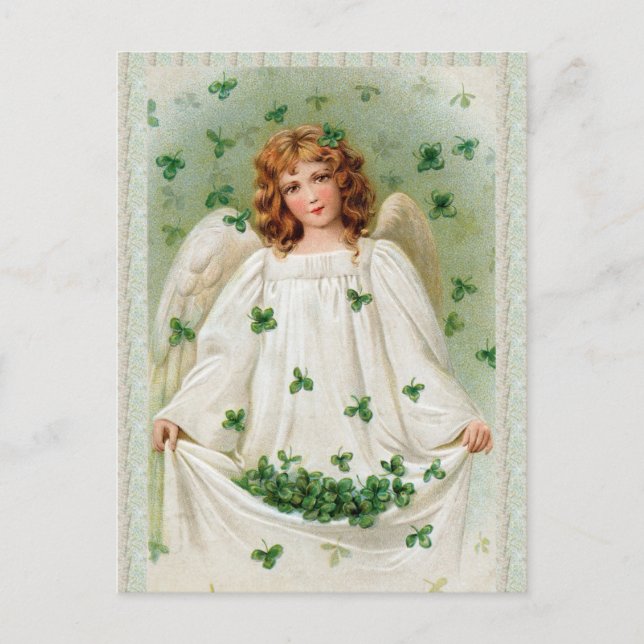 Postal Vintage Irish Angel Postcard  (Anverso)