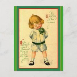Postal Vintage Irish Laddie - Saludo de St. Patrick