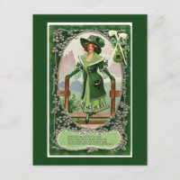 Vintage Irish Women St. Patrick's Day Green