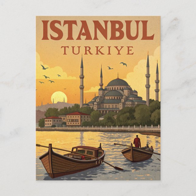 Postal Vintage Istanbul Travel (Anverso)
