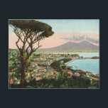 Postal Vintage Italia, bahía de Nápoles y de Vesuvio<br><div class="desc">Vintage Italia,  bahía de Nápoles y de Vesuvio</div>