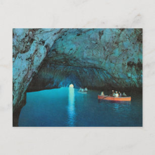 Postal Vintage Italia, Capri, Blue Grotto